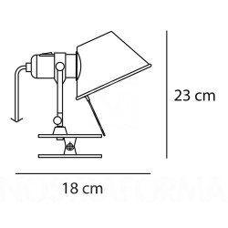 Tolomeo Clamp_B_Esclusa_Lampadina/e_NON_inclusa/e_Not_Included