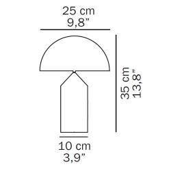 Oluce Atollo 236 Lampada da Tavolo