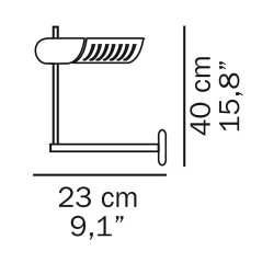 Oluce Colombo 761 L Lampada da Parete