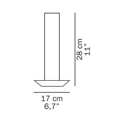 Oluce Cand-Led Lampada da Tavolo