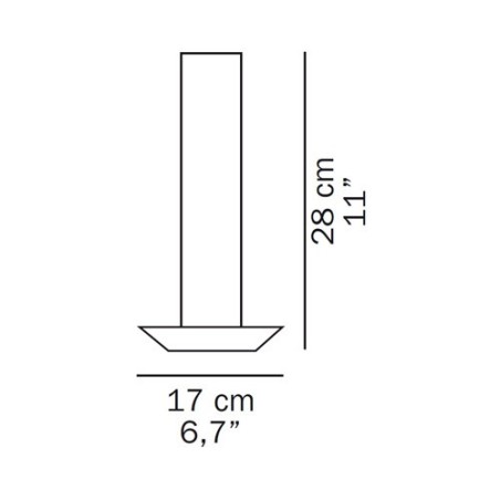 Oluce Cand-Led Lampada da Tavolo