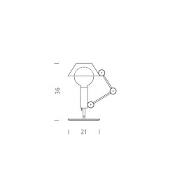 Mr. Light Short table lamp_A_Esclusa_Lampadina/e_NON_inclusa/e_Not_Included