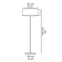 Oluce Switch Oro Lampada da Terra