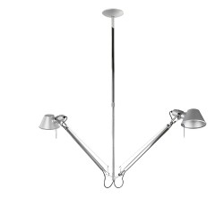 Tolomeo Two Arms Suspension lamp_C_Esclusa_Lampadina/e_NON_inclusa/e_Not_Included