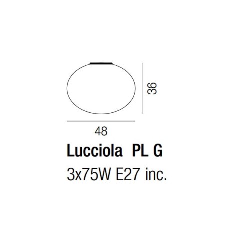 Vistosi Lucciola PL Lampada da Soffitto Offerta