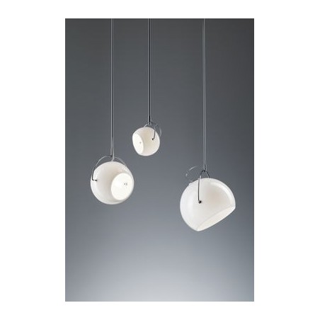 Fabbian Beluga White 9cm Lampada a Sospensione