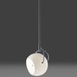 Fabbian Beluga White 14cm Lampada a Sospensione