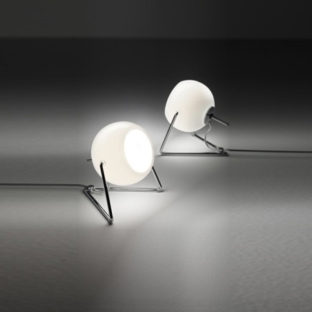Fabbian Beluga White Lampada da Tavolo