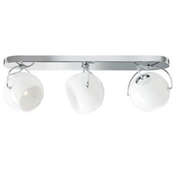 Fabbian Beluga White Lampada da Parete/Soffitto Tre Fuochi