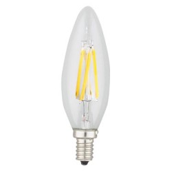 Lampadina Oliva LED 4W Bulbo a Siluro 2700K