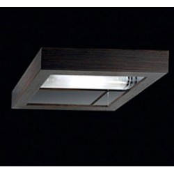 Metalspot Quadro Wood Ebano Lampada da Parete