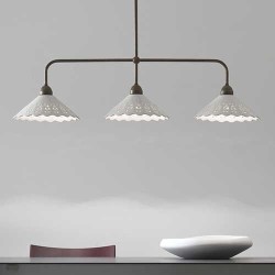 Il Fanale Fior di Pizzo 3 Luci Lampada a Sospensione