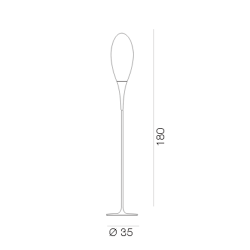 Spillo floor lamp_C_Esclusa_Lampadina/e_NON_inclusa/e_Not_Included