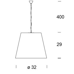 Fontana Arte Amax 32 Lampada a Sospensione