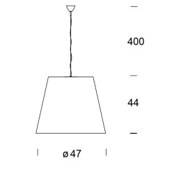 Fontana Arte Amax 47 Lampada a Sospensione