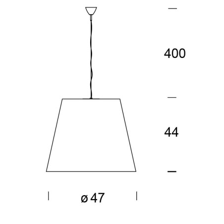 Fontana Arte Amax 47 Lampada a Sospensione