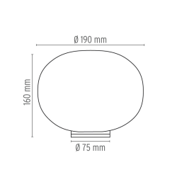 Flos Glo Ball Basic Zero Switch Lampada da Tavolo