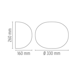 Flos Glo Ball W Lampada da Parete