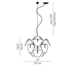 Luceplan Hope D66/12 Lampada a Sospensione