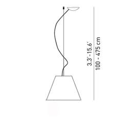 Luceplan Grande Costanza Con Dimmer Lampada a Sospensione