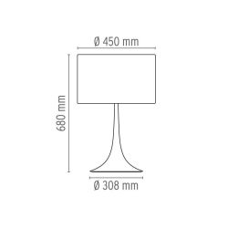 Flos Spun Light T2 Lampada da Tavolo