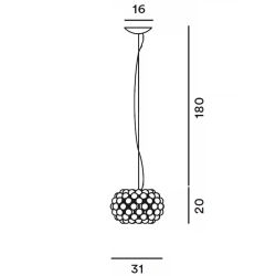 Foscarini Caboche Plus Piccola Lampada a Sospensione