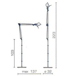 Tolomeo floor lamp