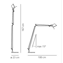 Artemide Tolomeo Lampada da Lettura Halo