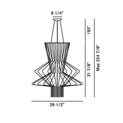 Allegro Ritmico suspension lamp