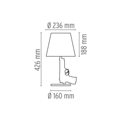Flos Guns - Bedside Gun Lampada da Tavolo