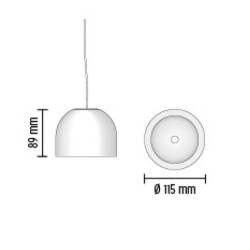Wan suspension lamp
