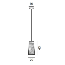 Foscarini Tress Mini Lampada a Sospensione