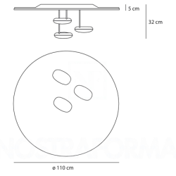 Droplet Led ceiling lamp