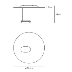 Artemide Droplet Mini Led Lampada da Parete/Soffitto