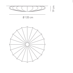 Muse 120 Wall/Ceiling lamp