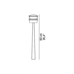 Fresnel outdoor floor lamp