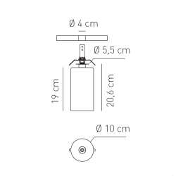 Spillray Ceiling light M I