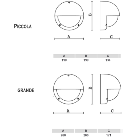 Kasko Round with eyelid, outdoor lamp