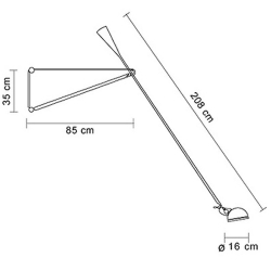 Flos 265 Lampada da Parete