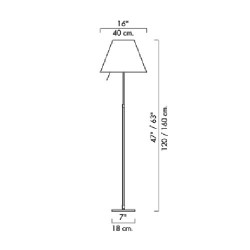 Luceplan Costanza D13t. Con Dimmer Lampada da Terra