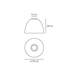 Artemide Nur Mini Gloss Halo Lampada da Soffitto