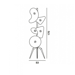 Orbital floor lamp