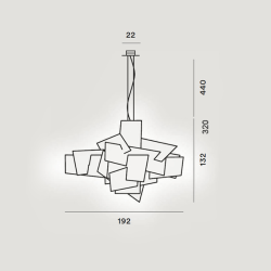 Foscarini Big Bang XL LED Lampada a Sospensione