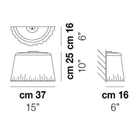Vistosi Cloth Lampada da Parete
