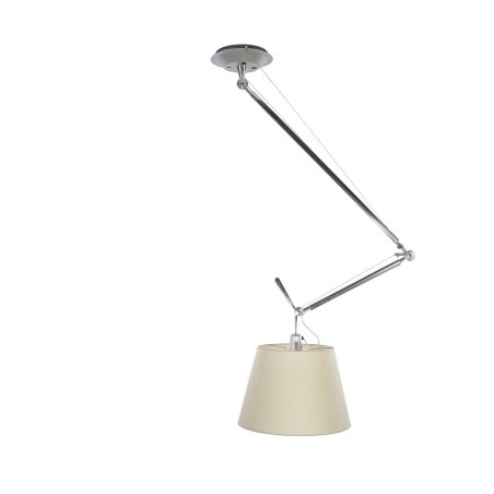 Tolomeo Off center Parchment paper Suspension lamp