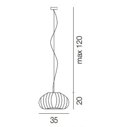 Diamante suspension lamp