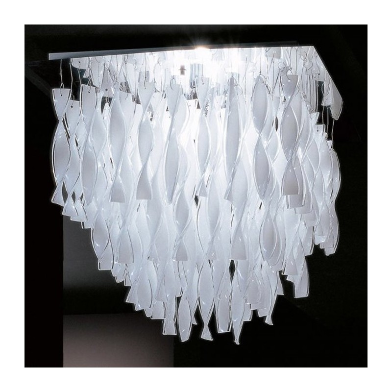 Axo Light Aura Grande Struttura Cromo Lampada da Soffitto