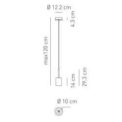 Spillray Medium Suspension lamp