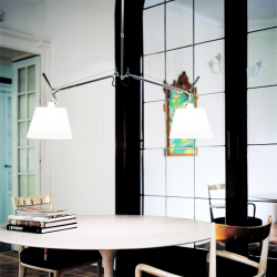 Tolomeo Swing Parchment Suspension lamp