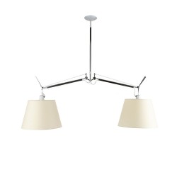 Tolomeo Swing Parchment Suspension lamp